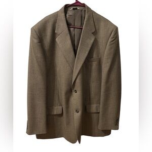 Joseph & Feiss Brown Micro-houndstooth Men's Blazer 50L